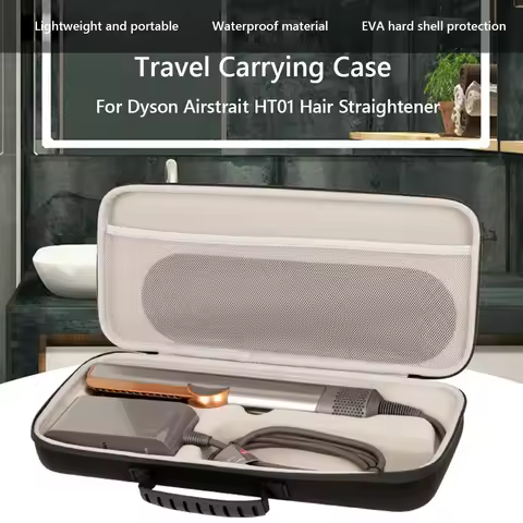EVA Hard Carrying Case for Dyson Airstrait HT01 Hair Straightener Shockproof Bag Portable Travel Sto