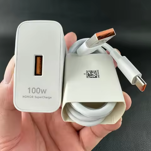 Honor 300 Ultra 400 Pro 100W Super Fast Charger EU/US Wall Adapter 6A USB Type C Cable For Honor 200