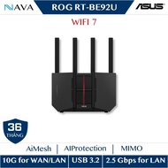ASUS RT WiFi 7 Router - BE92U BE9700 Tri - Band AiMesh 2.5G USB 3.2