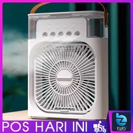 3 FAN SPEED 💖 4 in 1 Air Conditioner Cooling Fan Portable Aircond Mist Cooler Fan Humidifier Purifier With 7 LED Light