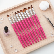 Nail Art Brushes Kit - 3D Builder Gel Pens & Acrylic Drawing Tools for Salon & Home Manicures
