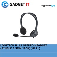 LOGITECH H111 STEREO HEADSET (SINGLE 3.5MM JACK)(H111)
