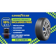 GOODYEAR TYRE 205/45R17 ASSURANCE TRIPLEMAX 2  (WITH INSTALLATION)