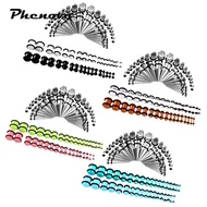 phenovo 72Pcs Stainless Steel Taper Stretcher+Ear  Expander Gauges Acrylic Stretching G-00G