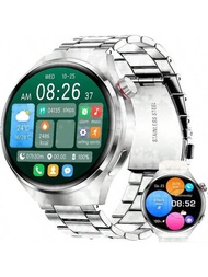 小肉丸智慧手錶（接聽/撥打）,升級版全觸控屏智慧運動手錶,支援ios/android系統,1.43吋高清智慧手錶,計步器卡路里計數器,符合ip67防水標準