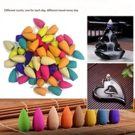 118pcs Natural Incense Cones, Backflow Incense Burner Tower Sandalwood Aroma, Home Indoor Fragrance