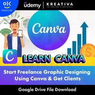 Video Course - Start Freelance Graphic Designing Using Canva & Get Clients | Learn Canva Course