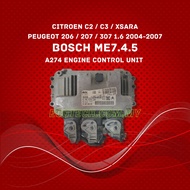 Citroen C2 / C3 / Xsara Peugeot 206 / 207 / 307 1.6 2004-2007 ECU Engine Control Unit USED