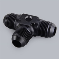 Car Fuel Hose Line 3-Way Tee T-Piece Fitting Adapter AN8 Male to 2x AN8 8-AN Male Connector