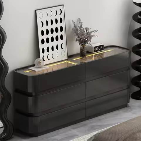Black Luxury Living Room Cabinets Morden Storage Showcases Display Cabinet Stand Drawers Szafka Na B