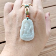 親翠 天然翡翠 冰晴寶寶普賢菩薩 龍蛇守護神調整式繩鏈 佛系