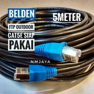 Belden Outdoor Lan Cable 5 meters STP CAT5e dicrimping rj45 STP Cat5e Belden Type 50105F Black Color