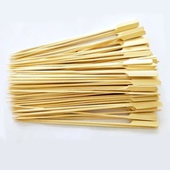 200pcs Wooden Bamboo Skewer Stylish Barbeque BBQ Sticks Burger Skewers Kebab Stick Burger Fruits
