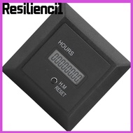 RESILIENCI1 Digital Display Hour Meter, AC 100-240V HM-1R Hour Timer, Timer Tools 0 to 999999 Hours 