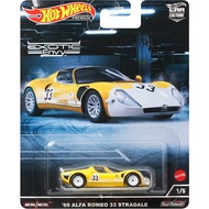 Hot Wheels Premium Car Culture Exotic Envy '69 Alfa Romeo 33 Stradale HCJ91
