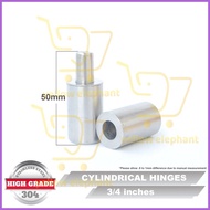 ▥ ☂ ◄ Stainless 304 Cylindrical Hinges 3/4 In 19mm