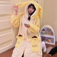 布丁狗 布甸狗 睡袍 睡衣 pompomourin 保暖 睡褲 公仔 卡通 家居 生日禮物 聖誕禮物 送禮 實用 日用品