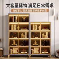 Dust-Proof Bookcase with Glass Door Display Cabinet Light Luxury Home Living Room Integrated Entire Wall-Top Booksh