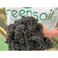 Tanah Baja Organik 10kg 20L Greensoil Tanah Subur Topsoil Cocopeat Sekam Padi Bakar Kompos Sawit Tanah Hitam