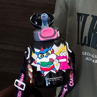 แก้ว แก้วการ์ตูน แก้วนํ้าเก็บความเย็น แก้วสแตนเลส สแตนเลส316 ความจุ480ml. แถมสายหิ้วให้ฟรี สินค้ามีป