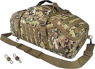 65L Large Travel Duffle Bag Military Tactical Backpack, Army Assault Pack 3 Day Bug Out Rucksack for