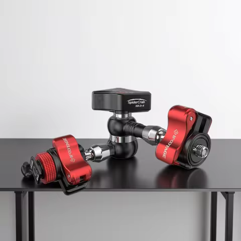 IFOOTAGE Magic Arm, Adjustable Spider Crab Magic Arm with Shoe Mount and 1/4'' & 3/8" Tripod Screw f
