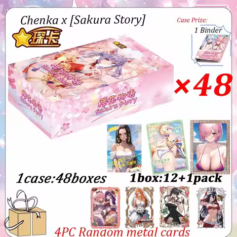 2025 Newest Sakura Story Waifu Cards Goddess Story Collection Card Swimsuit Bikini Booster Box Habbi
