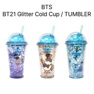 BTS BT21 GLITTER COLD CUP 3TYPE 473ml / BTS CUP / BTS TUMBLER