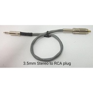 (Cable Set) 3.5mm Stereo Plug to RCA Plug (30cm)