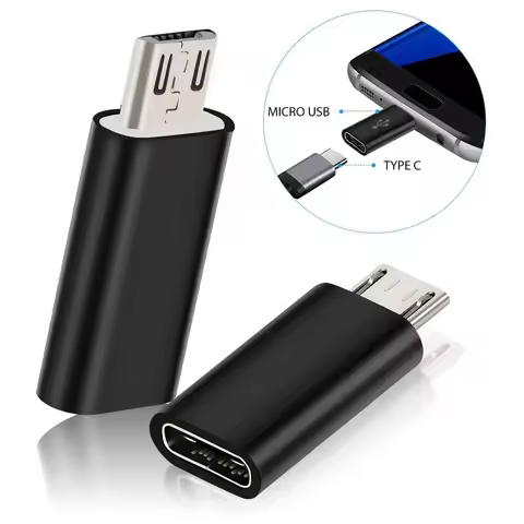 1/2/5Pcs USB C Female to Micro USB Male Adapter, Micro USB Adapter for Nexus LG Xbox PS Kindle Samsu