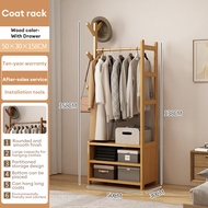 LACCOHUG Bamboo Wardrobe 50/80/100CM Almari Pakaian Open Wardrobe Clothes Rack Closet Clothes Cabine