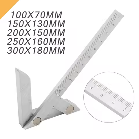 Durable Center Gauge High Accuracy Center Angle Gauge Protractor Angle Ruler Round Bar Marking Cente