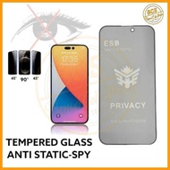 BCS - Tempered Glass SPY ESD Anti Static iphone 12 Pro Max 13 Pro Max 14 Pro 14 Pro Max 16 Pro 16 Pr