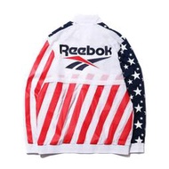 9527 REEBOK HUSH TRACKJACKET DU2758 復古 國旗 彩色 立領夾克 風衣外套