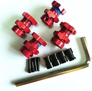 Aluminum Widen 17mm Splined Wheel Hubs Red for Traxxas E-MAXX Summit E-REVO REVO3.3