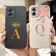 For Samsung Galaxy A07 4G Case SM-A075F Cute Crown Letters Cover Soft Silicone Phone Case For Samsun
