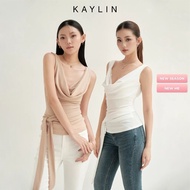 KAYLIN collared shirt with lace Bra in flexible rattan fabric, seductive style Fall-Winter 2025 coll
