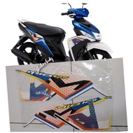 Yamaha Mio M3 125 2022 Blue Sticker Trim Striping