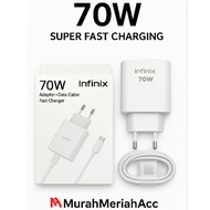 (12 MONTHS WARRANTY) INFINIX 70W CHARGER + DATA CABLE 70WATT USB TYPE C SUPER FAST CHARGING TEPSI OR