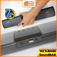 LED Bluetooth Speaker HiFi Stereo Bass Wireless Soundbar with FM/USB/AUX/TF/USB For Smartphone PC TV