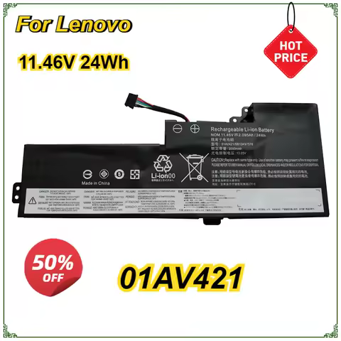 Laptop Battery for Lenovo ThinkPad T470 T480 A475 A485 TP25 01AV419 01AV421 01AV489 01AV420 SB10K975