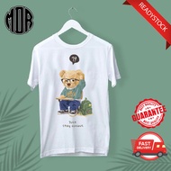 T-Shirt Cotton Beruang | Bear Tshirt | Unisex Tee 100% Cotton I Baju Cartoon Beruang Dewasa I Baju B