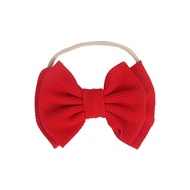 Baby Girl's 5 Inches Soft Double Bow-knot Nylon Headband Toddler Headdress for Photography Party Fes