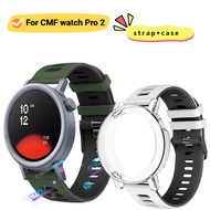 CMF watch pro 2 case Screen protector CMF watch pro 2 strap Silicone strap for CMF watch pro 2 Smart