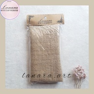Hessian JuteLanara natural Size 25x50 Cm Rustic Decorative Craft Fabric (BGN)