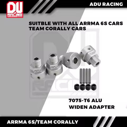 ADU RACING 7075-T6 AL 17MM Wheel Hex Adapter wider 10mm for TEAM CORALLY ARRMA 6S