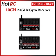 HotRC 10CH 10 Channel 2.4GHz F-10A F-10AT Gyro PWM Receiver Voltage Return DC4V-9V For RC Car Ship P