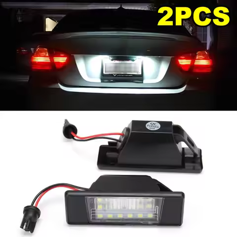 1/2Pcs Car LED License Plate Light for Nissan X-Trail T30 T31 Qashqai J10 J11 Primera P12 Pathfinder