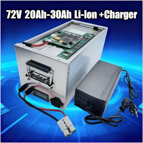 Rechargeable 72V High-Performance Lithium-Ion Battery (20Ah/30Ah) – Bluetooth-Enabled with 20S BMS |
