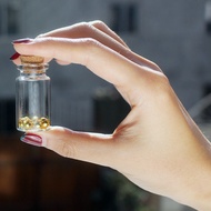 Sheng 9999 Gold Bean Storage Bottle Small Gold Bar Glass Small Bottle Alloy Beads Small Empty Bottle